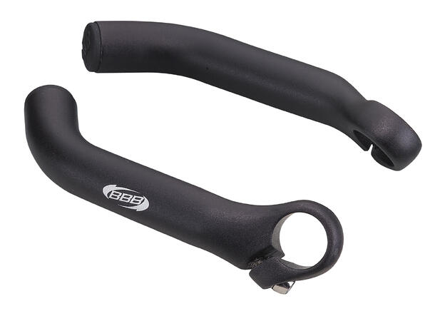 BBB Classic BBE-07 Bar Ends Sort Bøyd, alu, 150mm, 144 gr 